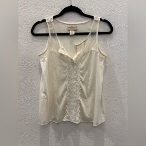 Denim & Supply Ralph Lauren cream lace cami top.